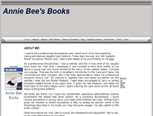 Tablet Screenshot of anniebeebooks.com